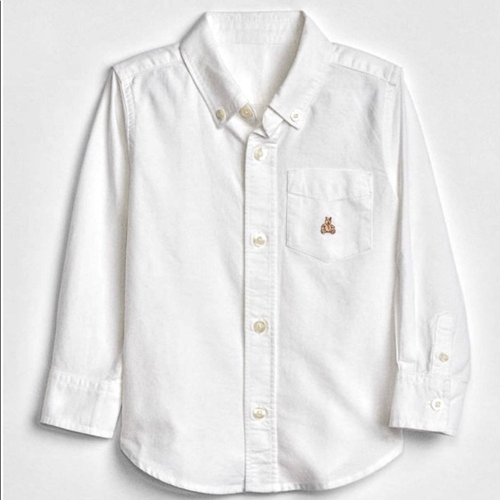 Toddler oxford bottom down shirt
